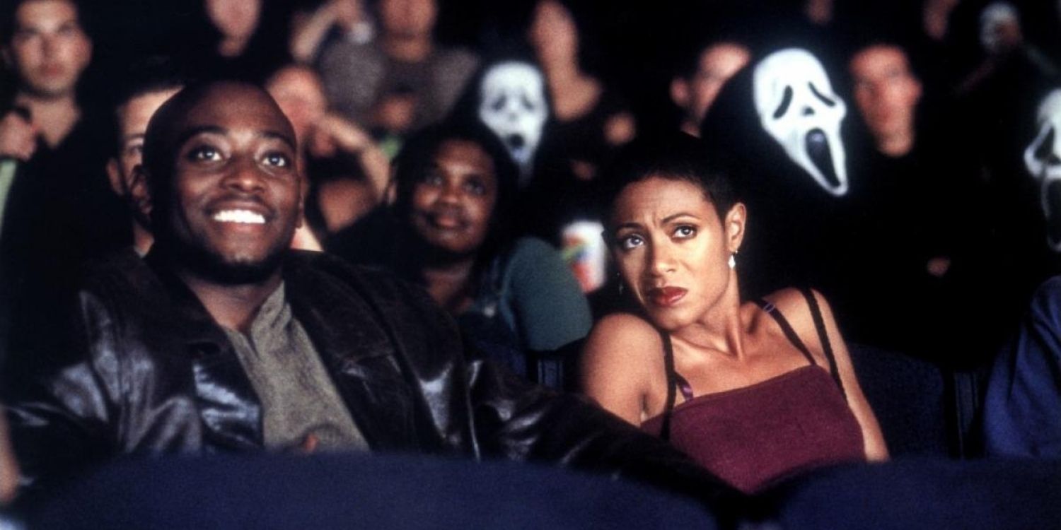 Phil and Maureen watching Stab in Scream 2