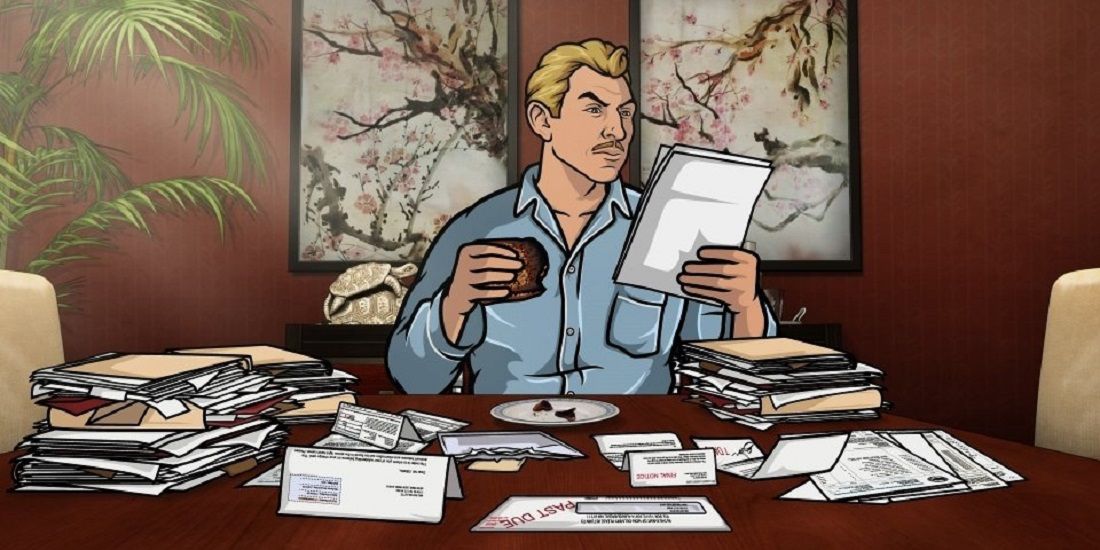 Ray checks out paperwork in Archer