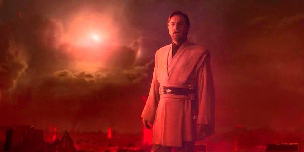 Obi-Wan pleads with Anakin before the two duel on Mustafar in Revenge of the Sith