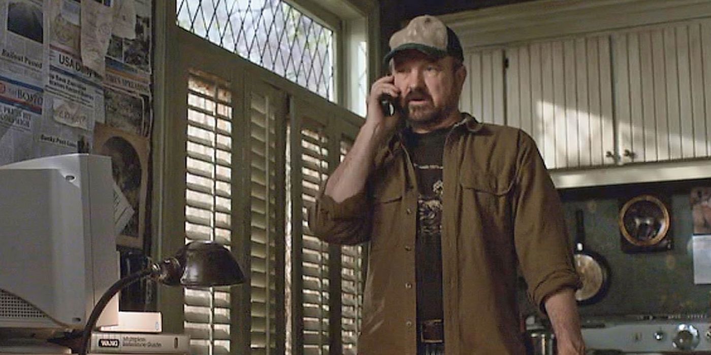 Bobby talking to the boys on the phone in Supernatural