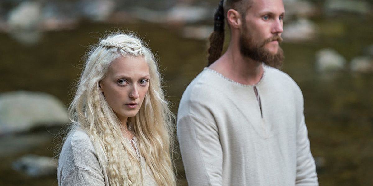Ubbe and Torvi get baptized as per Kign Alfred's demands in Vikings