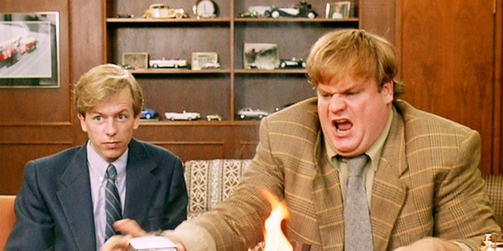 tommy-boy-spade-farley-desk-fire