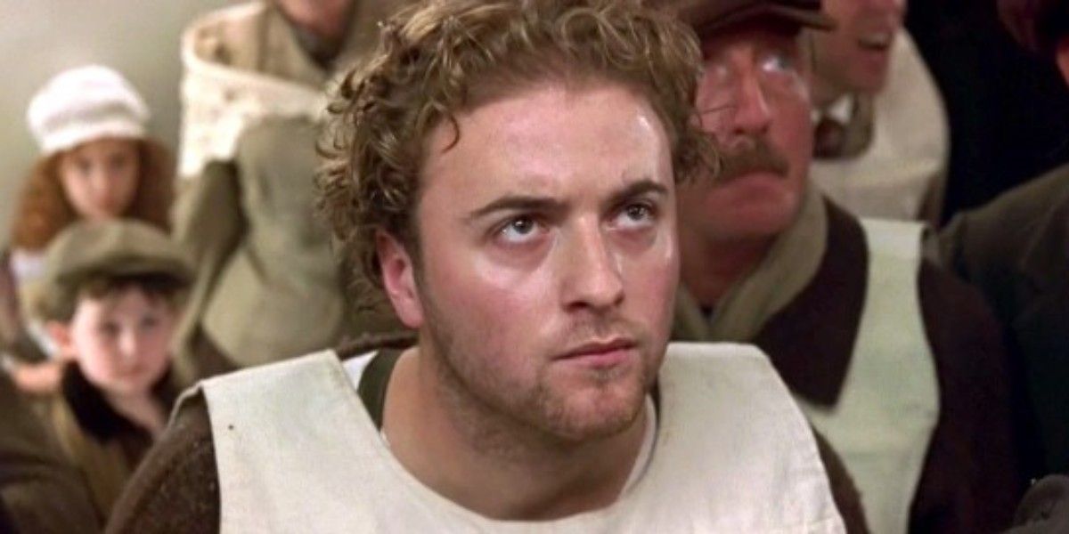 Tommy Ryan (Jason Barry) looking angry from Titanic