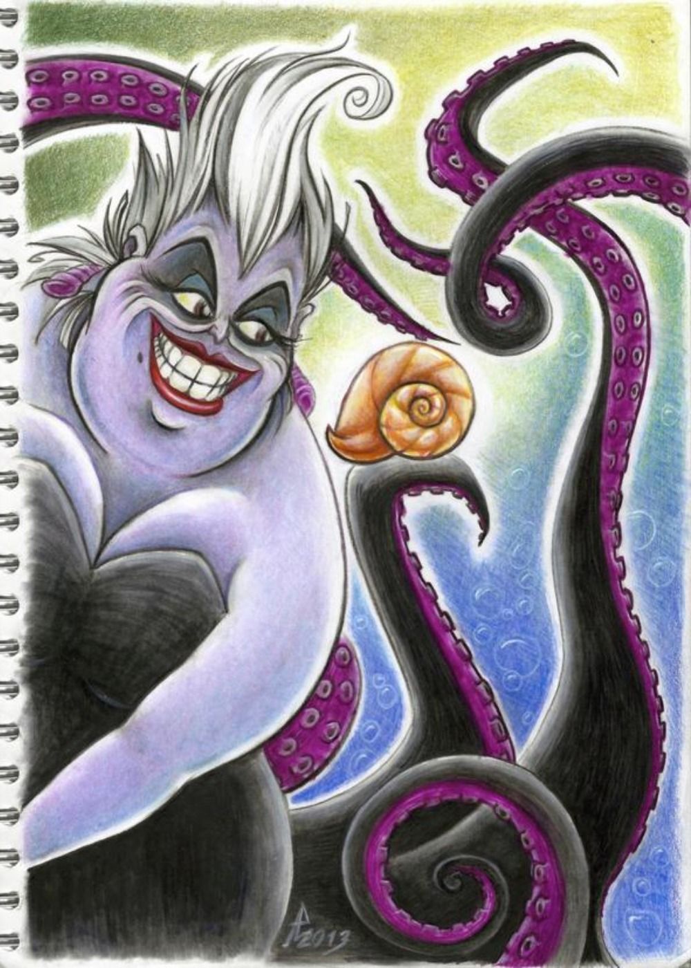 The Little Mermaid 10 Pieces Of Ursula Fan Art That Look Sinister