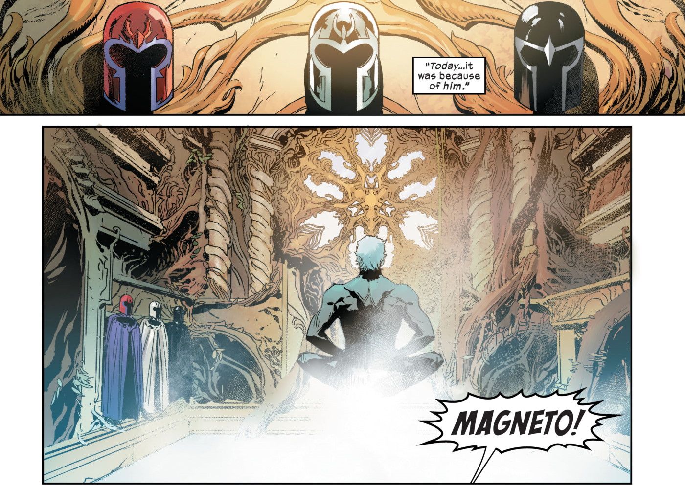 x-men magneto three helmets