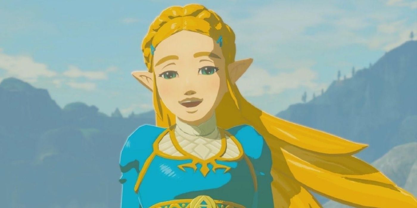 Zelda smiles at the end of BOTW