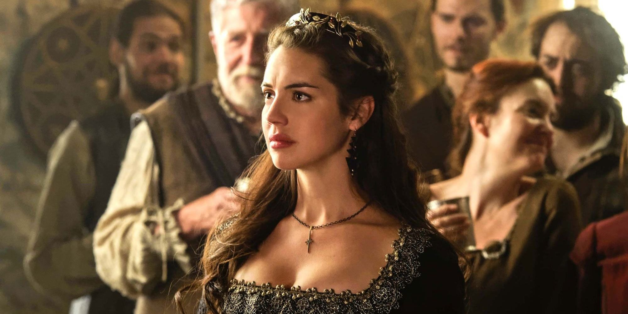Queen Mary showing anger in Reign.