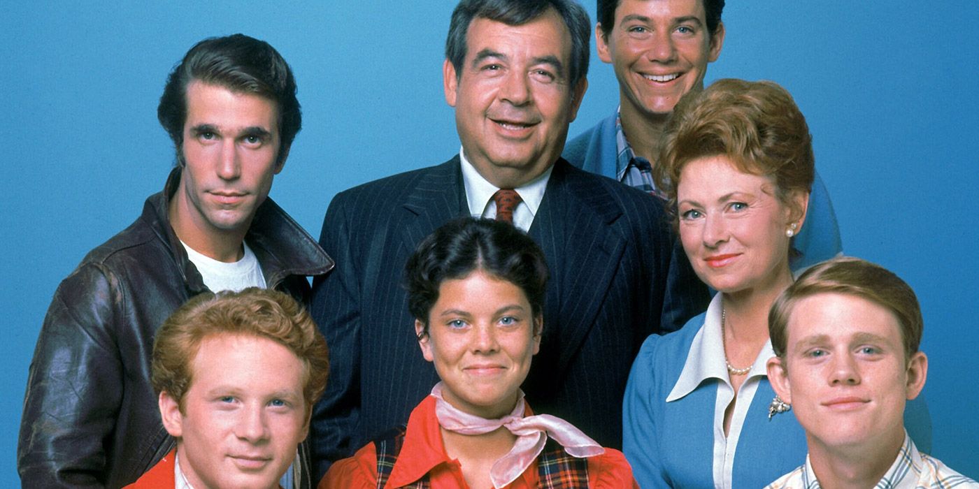 The characters of Happy days in a portrait