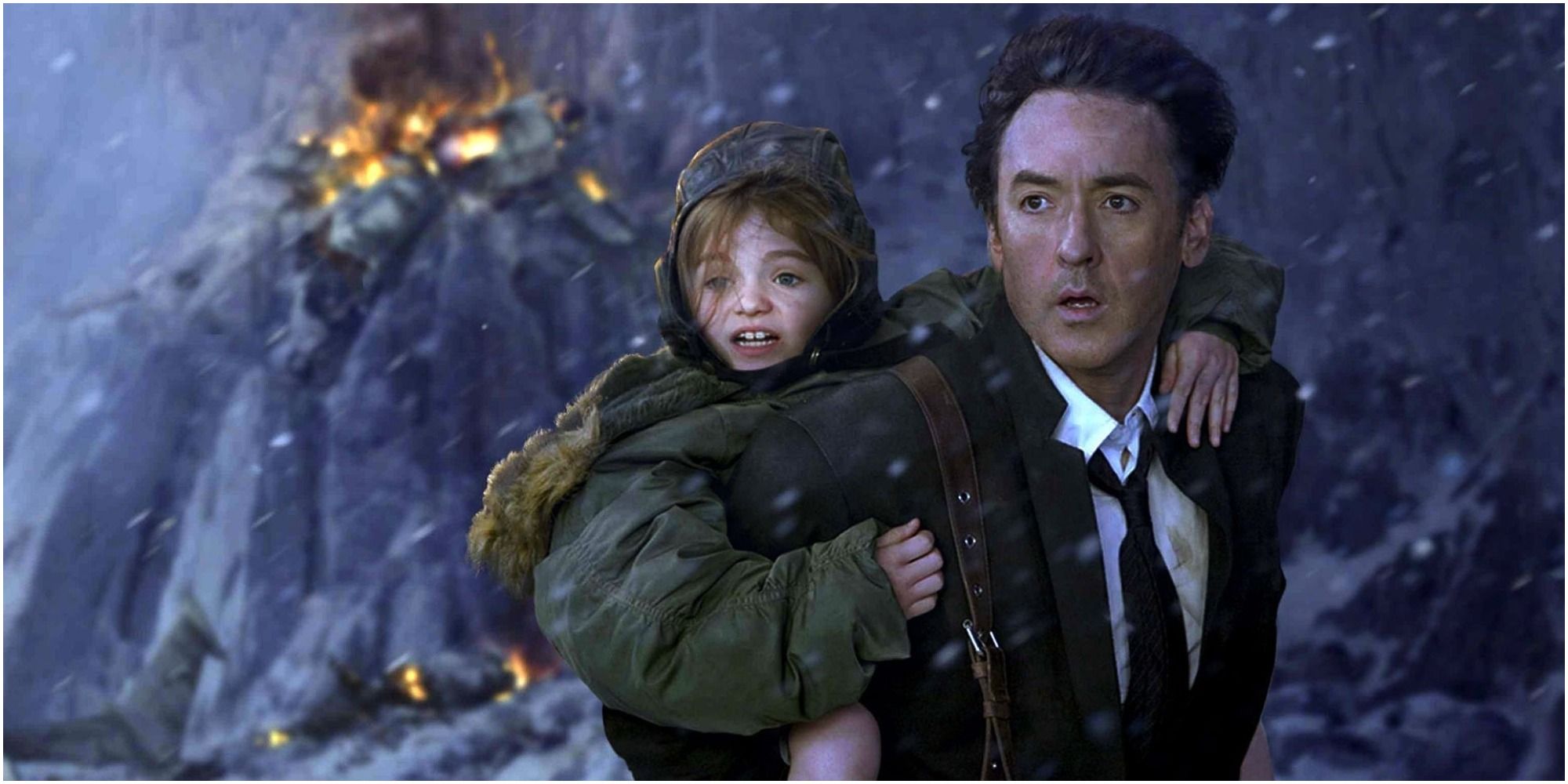 John Cusack and Morgan Lily in the film2012