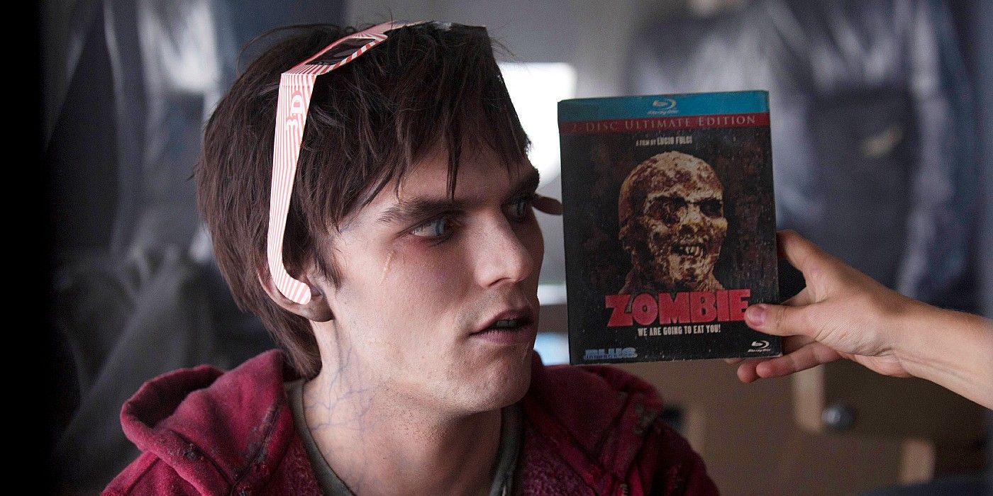Nicholas Hoult as a zombie in Warm Bodies.
