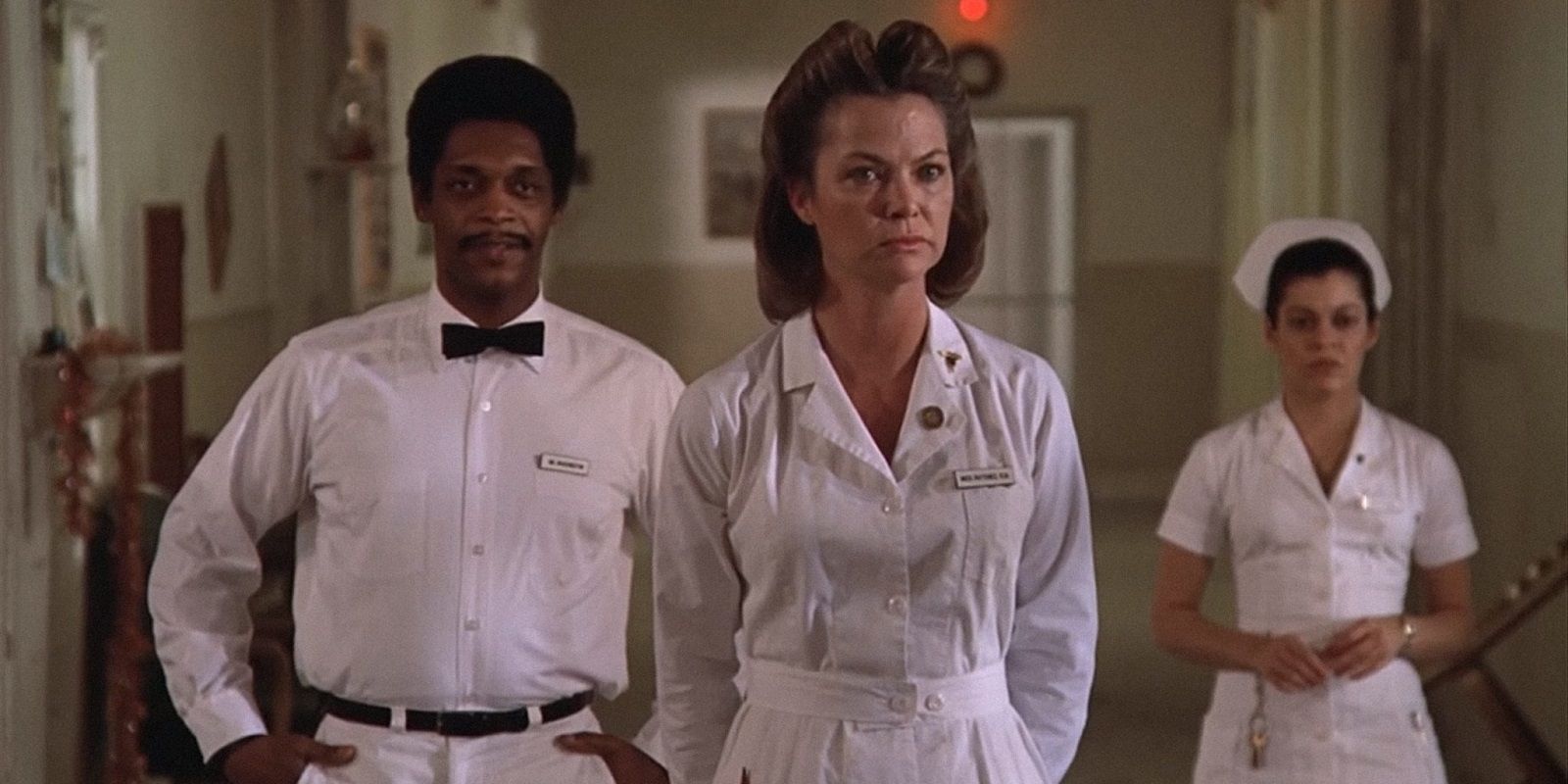 Louise Fletcher as Nurse Ratched in One Flew Over the Cuckoo's Nest.