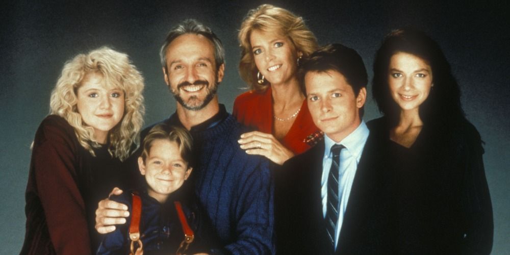 The cast of Family Ties