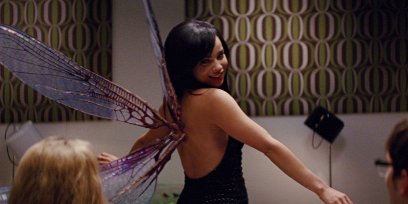 Angel Salvadore showing off her wings in X-Men: First Class