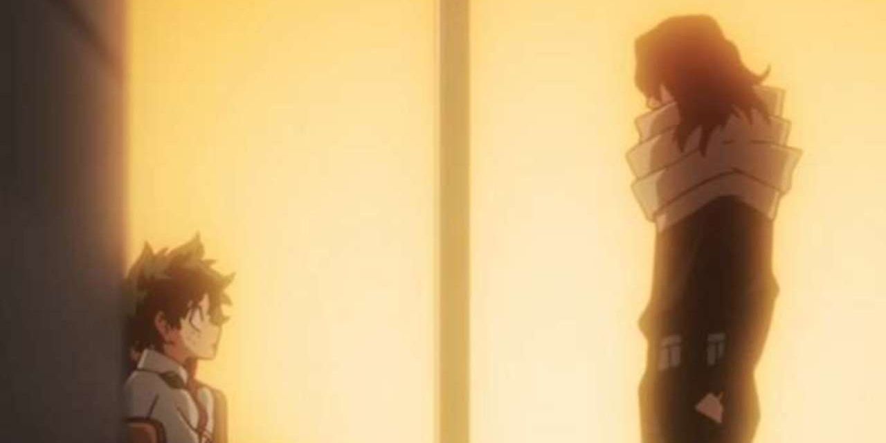 Aizawa Talking With Deku