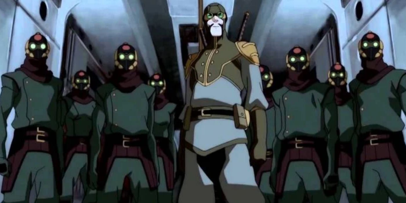 O tenente de Amon liderando os equalistas em Legend Of Korra