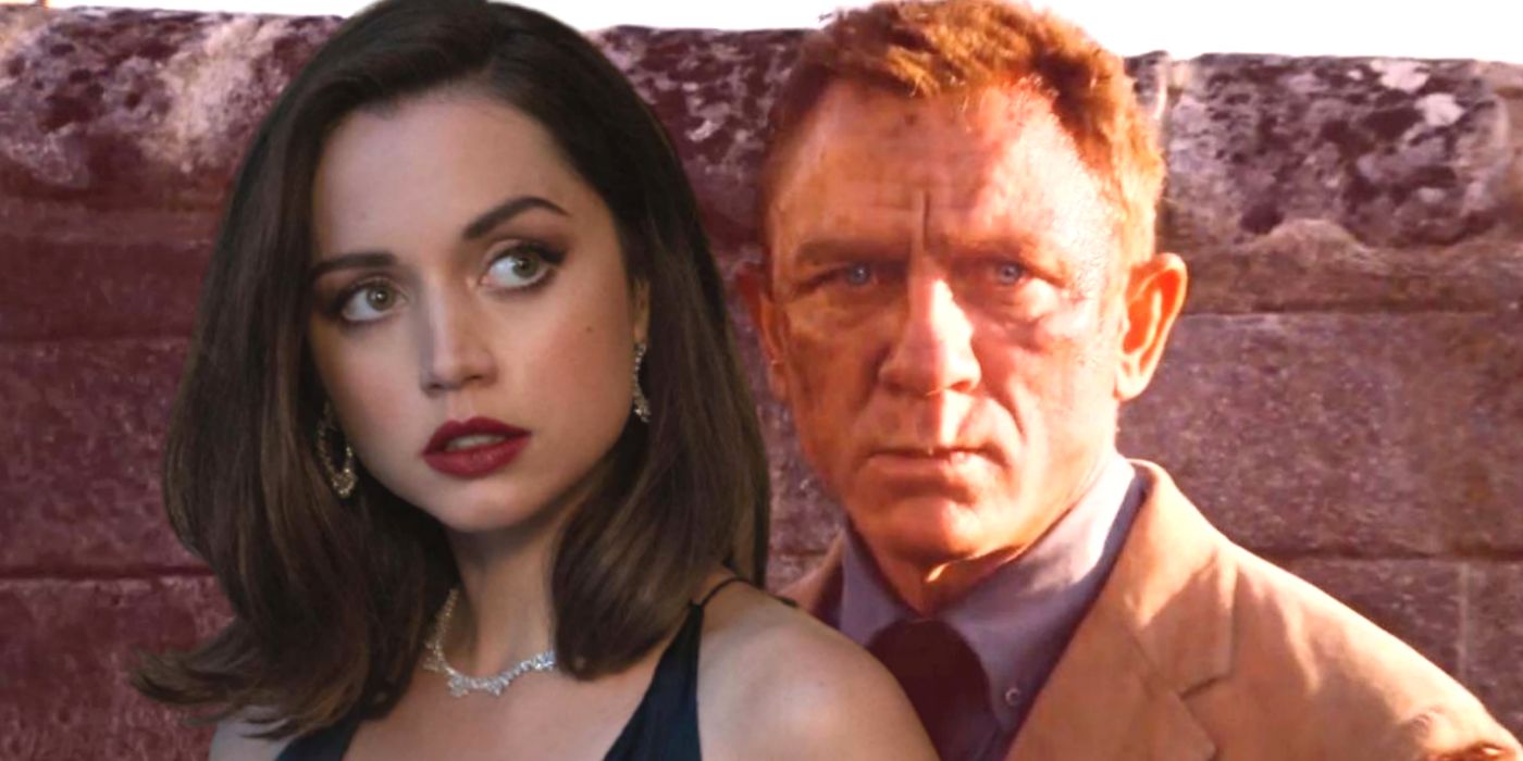 Ana de Armas as Paloma and Daniel Craig as James Bond in No Time To Die