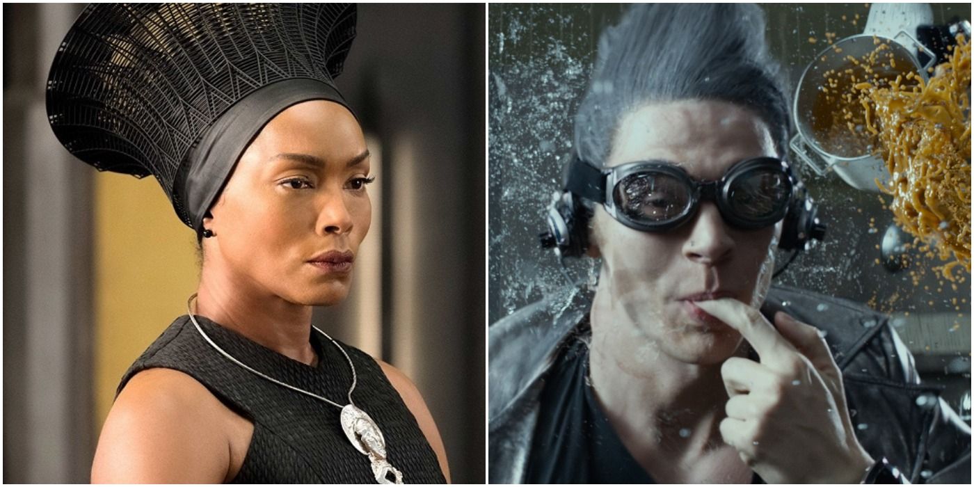 Angela Bassett in Black Panther &amp; Evan Peters as Quicksilver