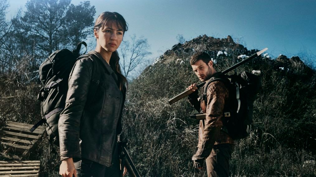 Annet Mahendru and Nico Tortorella in Walking Dead World Beyond