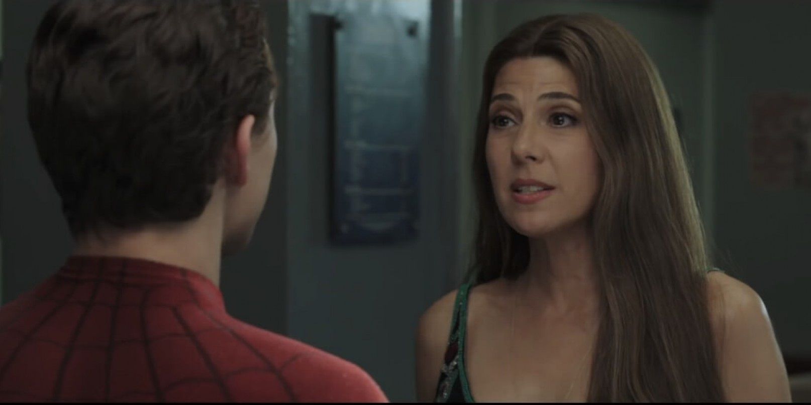 Aunt May talking to Peter in Spider-Man