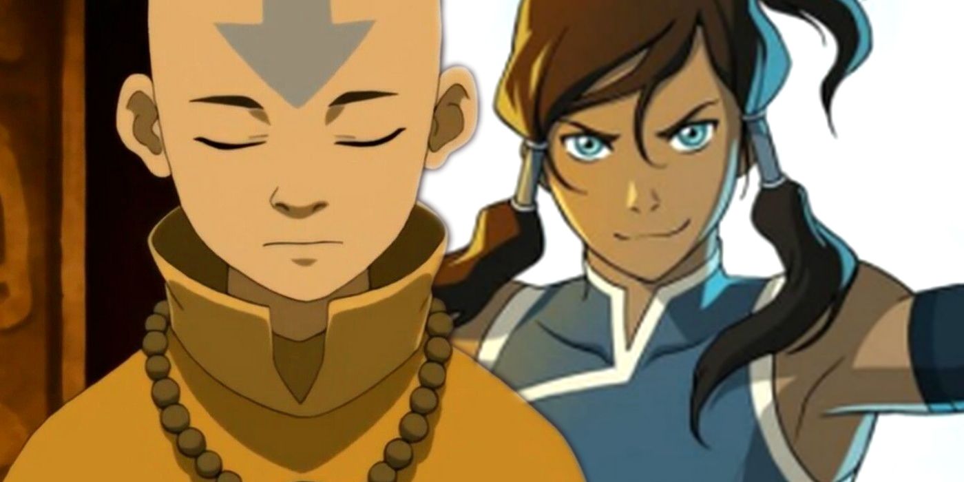 Avatar the Last Airbender Aang and Korra in The Legend of Korra