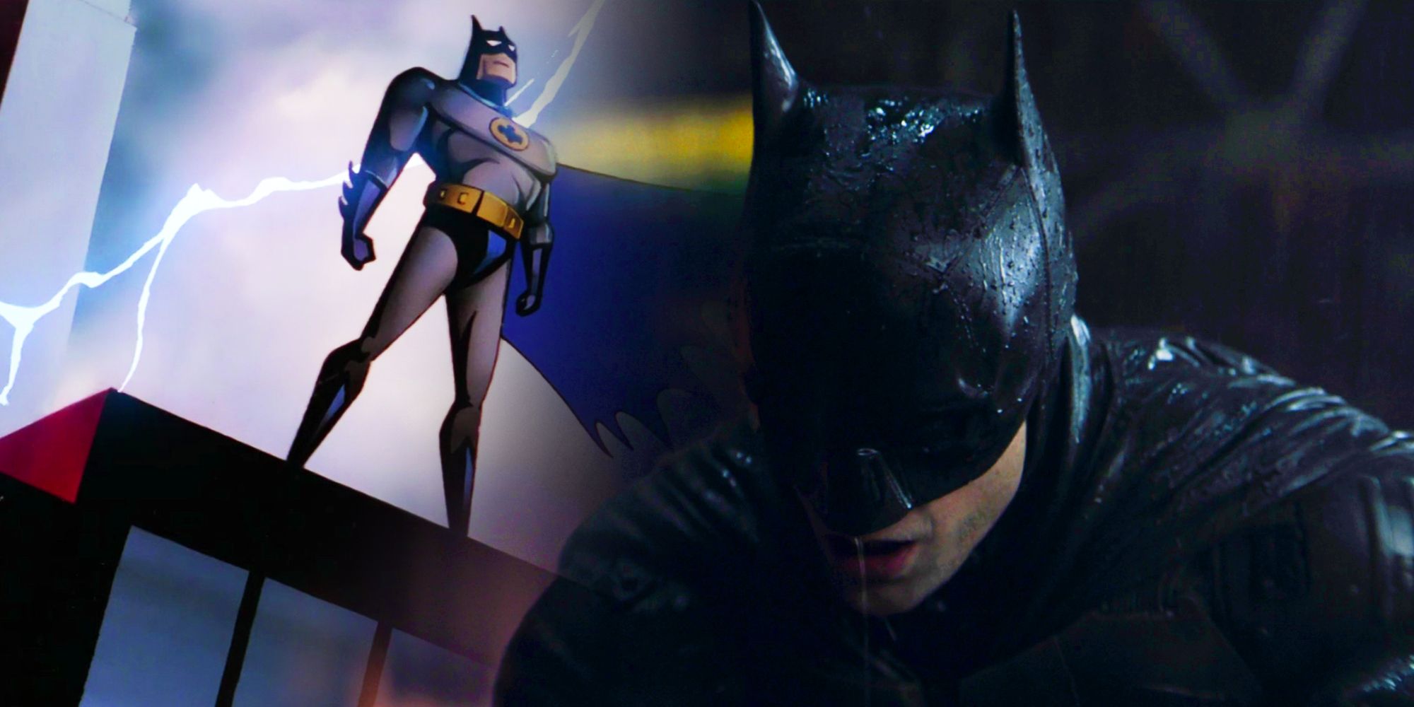 Batman the animated series alongside Robert Pattinson as Batman