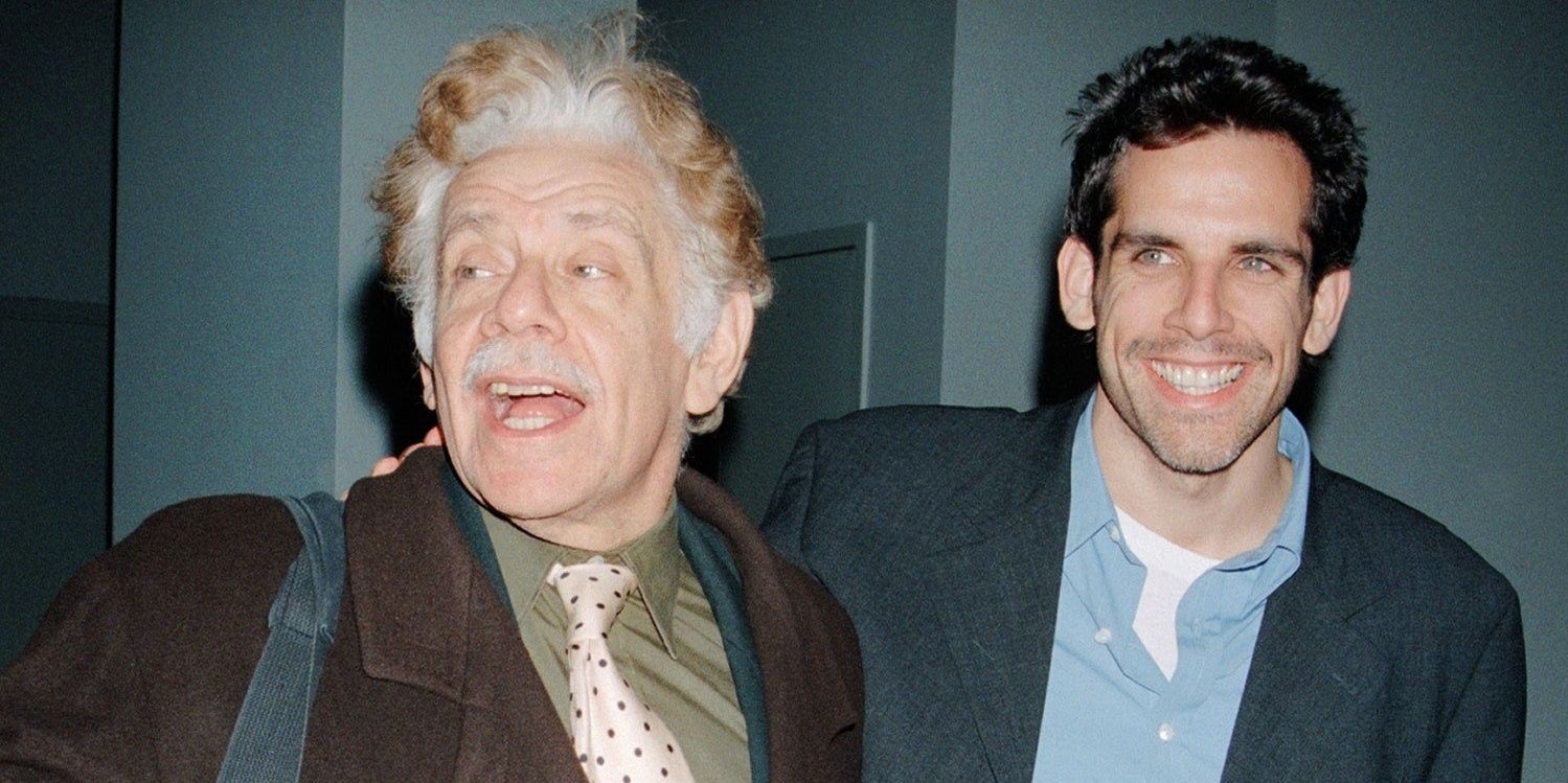 Ben Stiller with his father at an event
