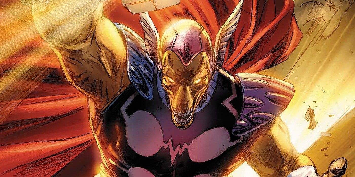 Beta Ray Bill uses his powers in Marvel Comics.