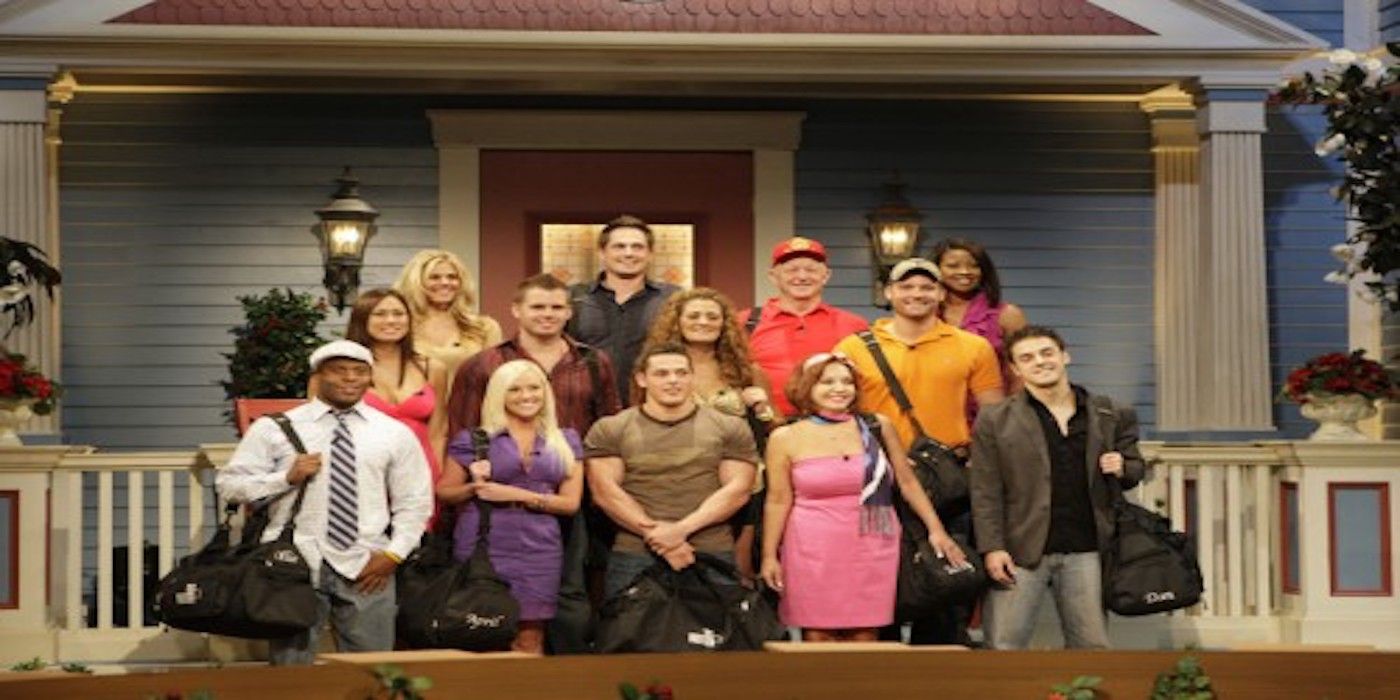 Photo du casting de Big Brother Saison 10 devant la maison