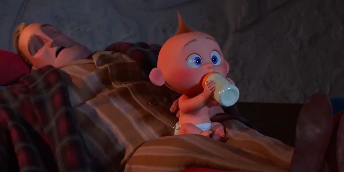 Bob and Jack-Jack in Incredibles 2