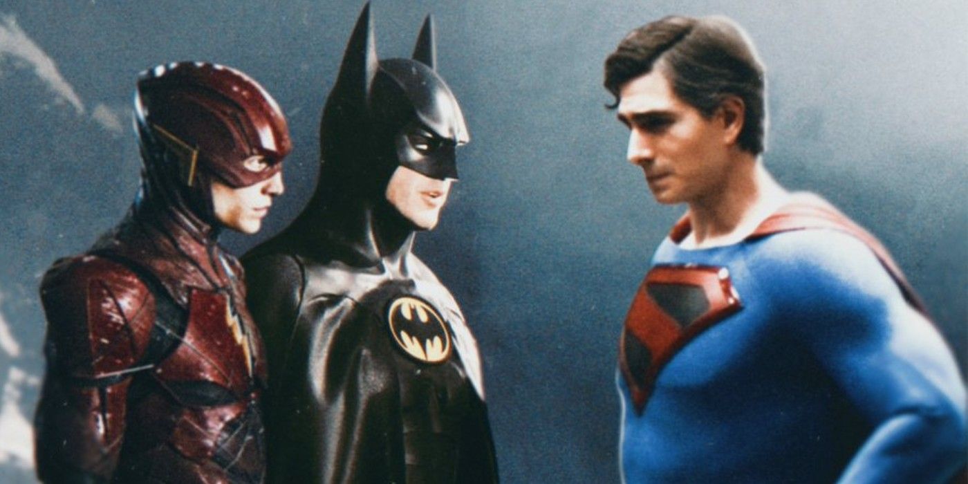 Brandon Routh's Superman Joins Keaton's Batman in Flash Movie Fan Art