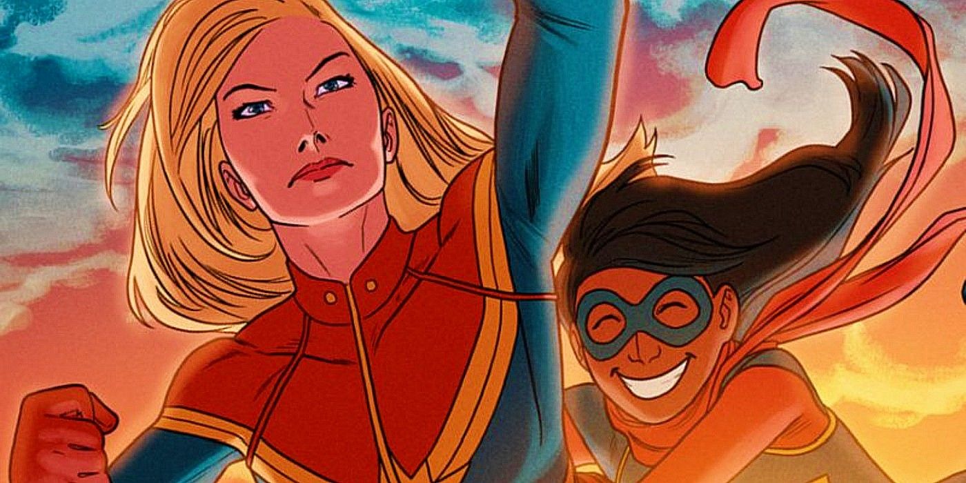 Captain Marvel and Ms. Marvel