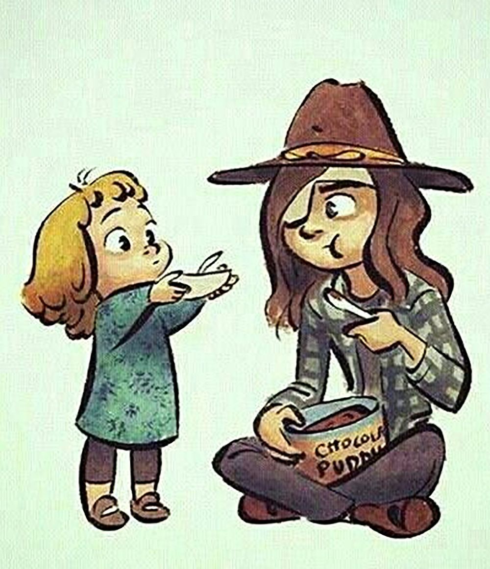 The Walking Dead: These Pieces Carl and Judith Fan Art Will Give You ...