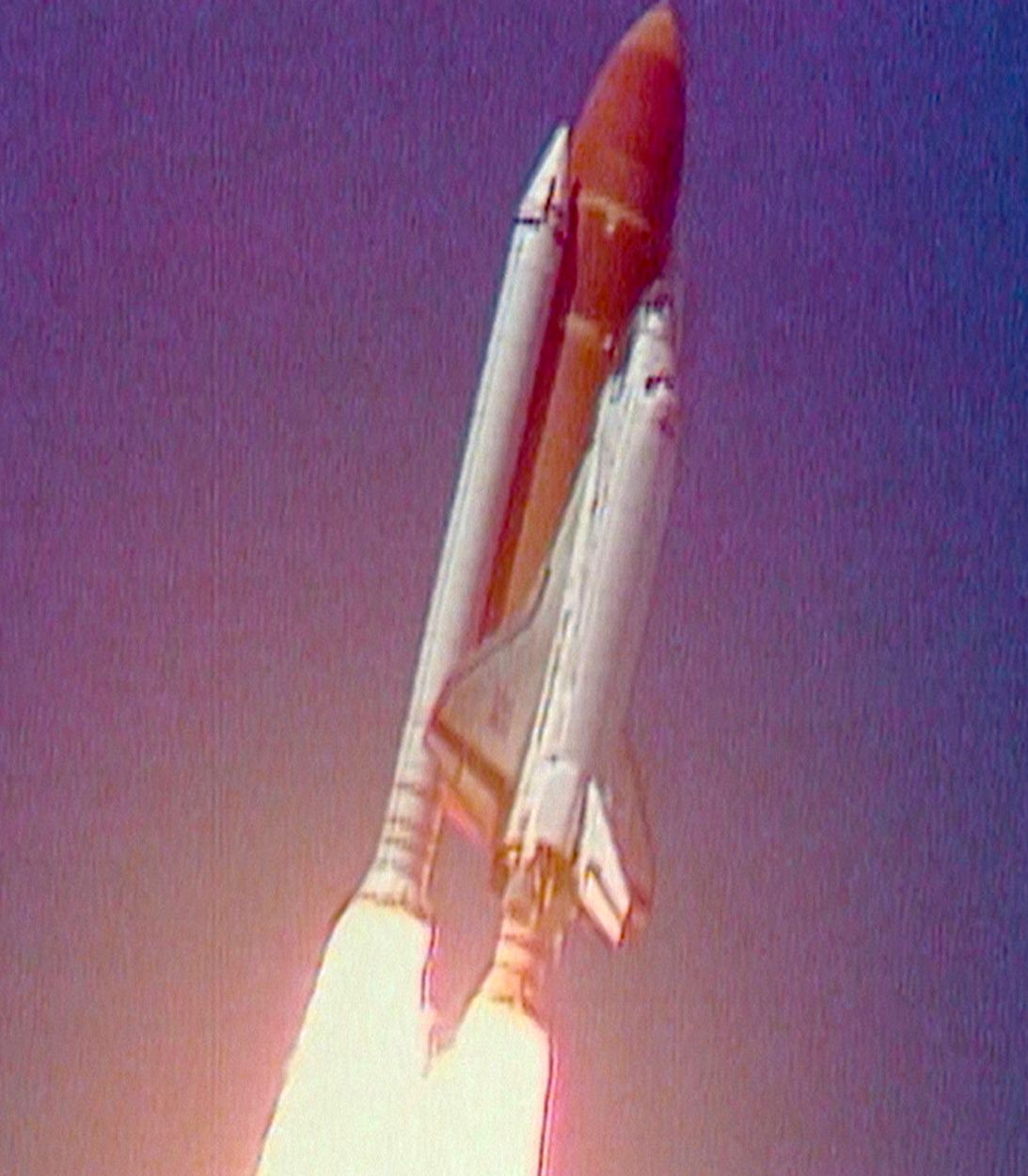Challenger Shuttle Tragedy Vertical