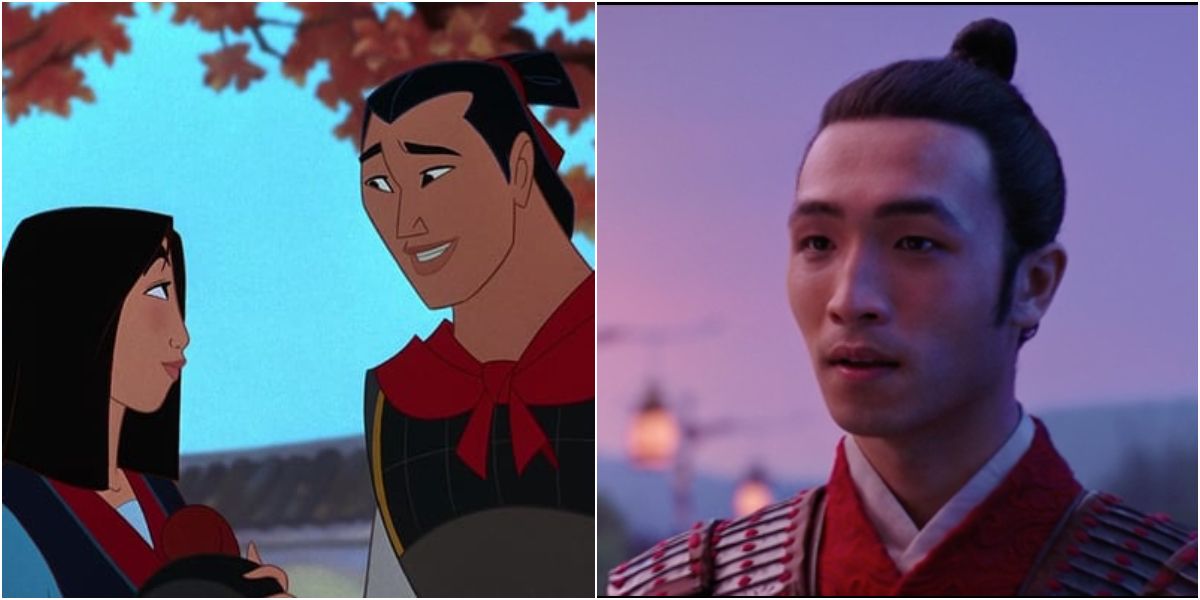 Chen Honghui in live-action compared Li Shang in animated Mulan film