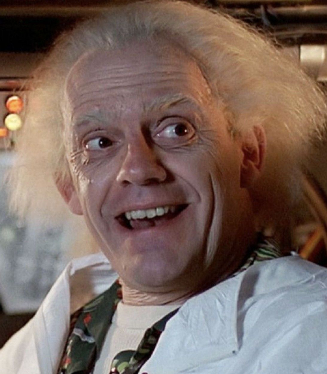 Christopher Lloyd as Doc Brown in Back to the Future pic vertical