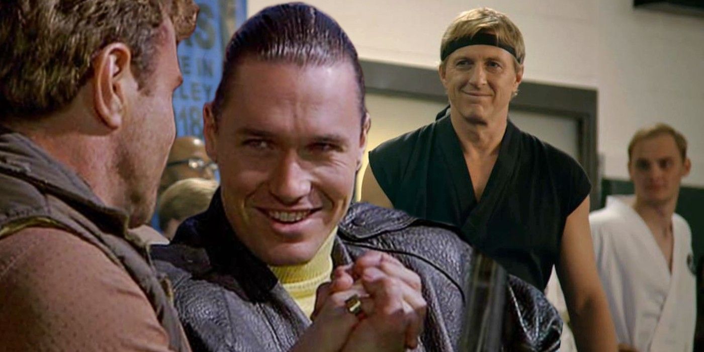 Johnny and Terry Silver in Cobra Kai and Karate Kid