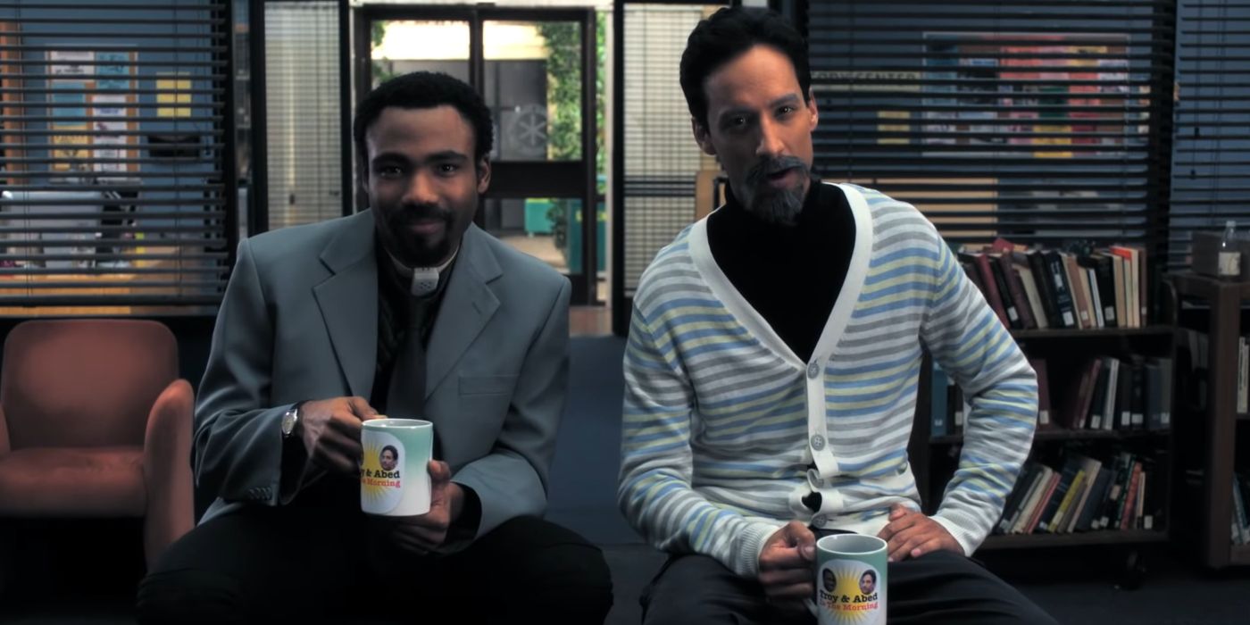 Abed and Troy on their morning show on Community