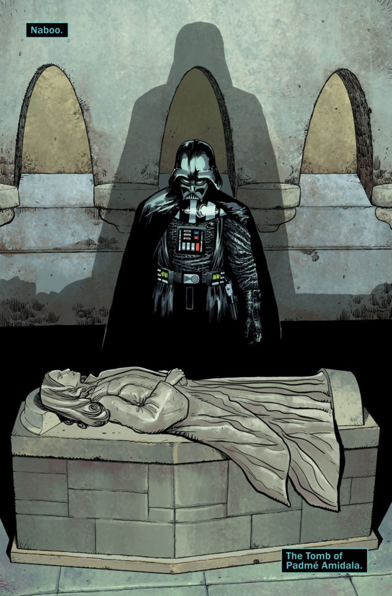 Darth Vader Comic Padme Tomb Preview 1