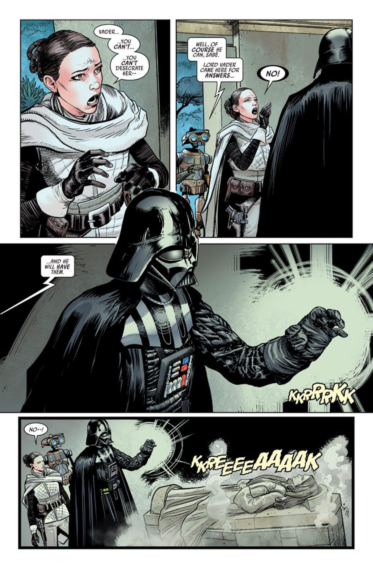 Darth Vader Comic Padme Tomb Preview 2