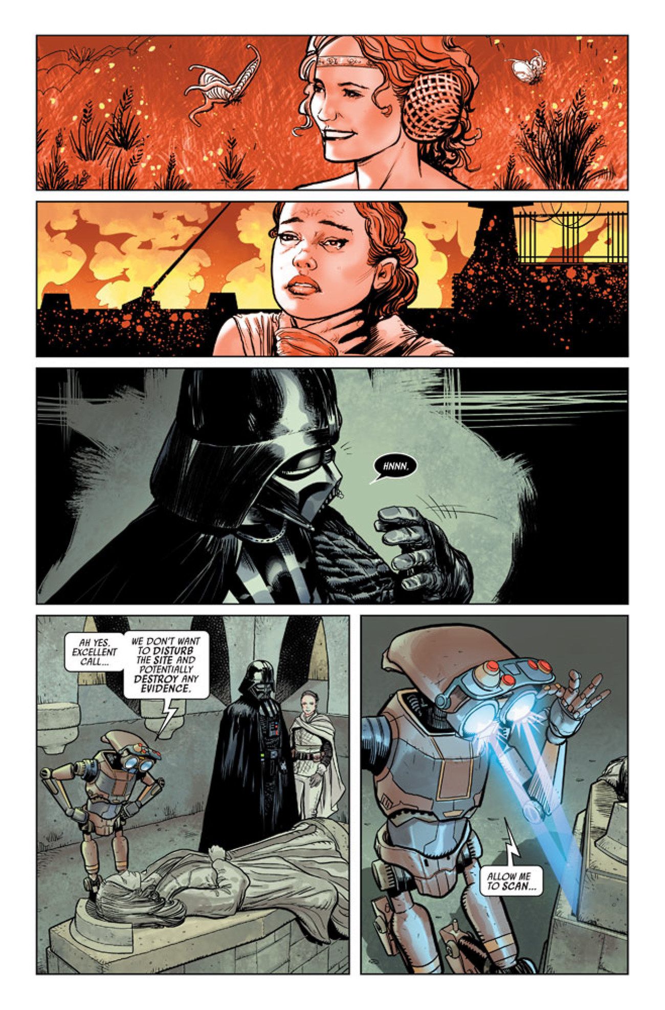 Darth Vader Comic Padme Tomb Preview 3