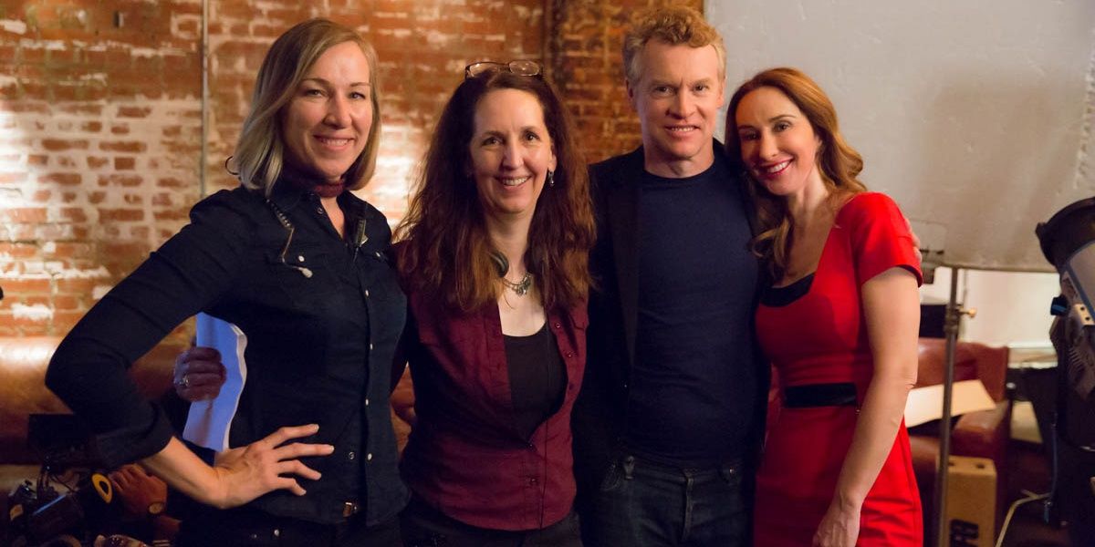 Director Maria Burton, DP Arlene Nelson, actor Tate Donovan, and Nadia Jordan (entry 7)