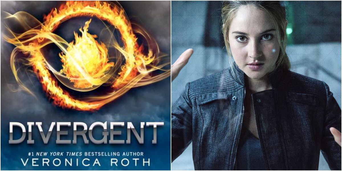 Divergent book series with Shailene Woodley as Tris Character