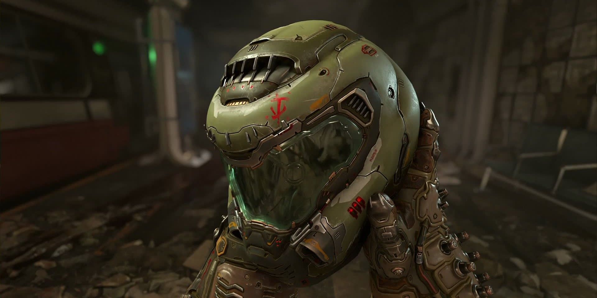 Helmet from Doom Eternal