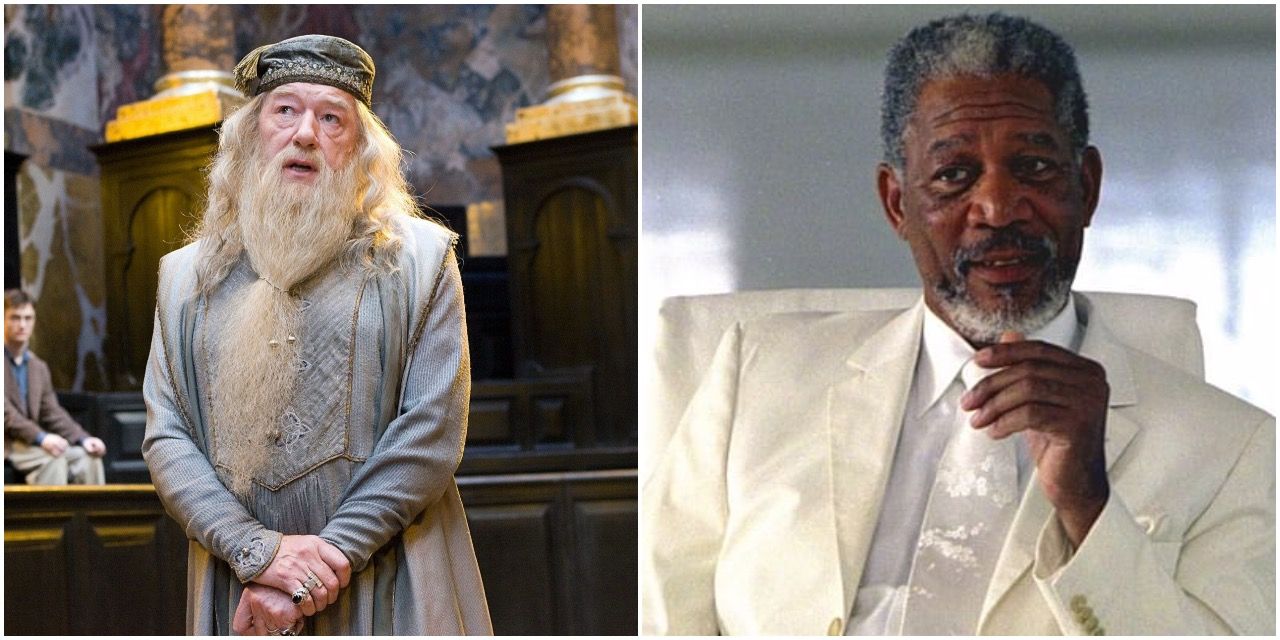Freeman as Dumbledore