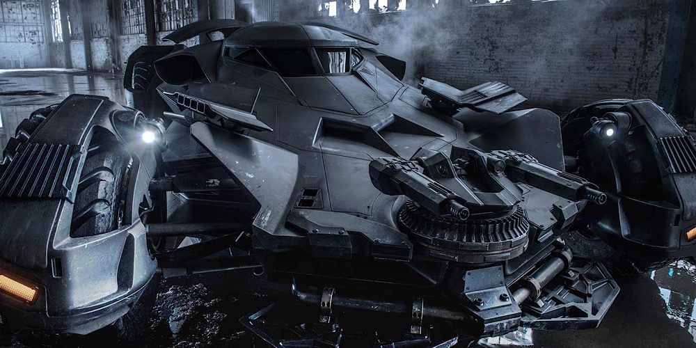The batmobile in Batman vs Superman