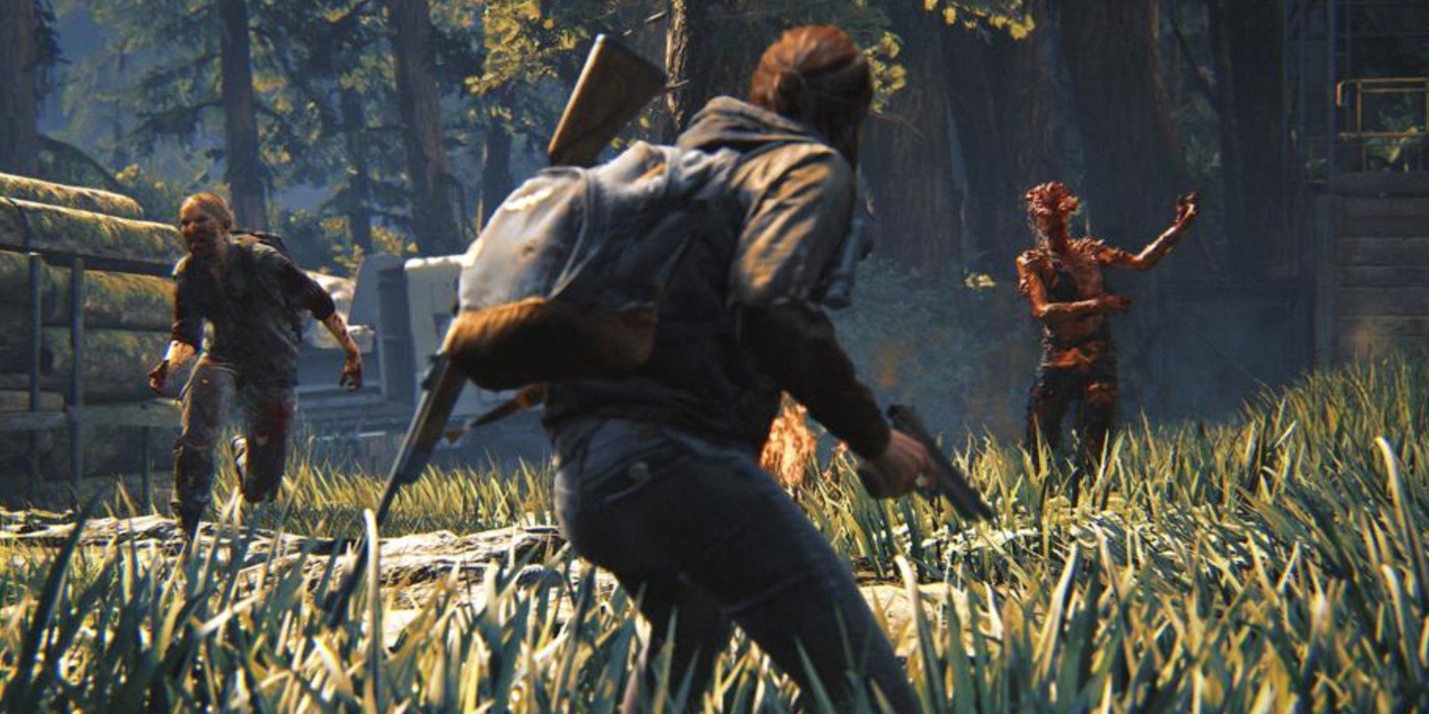 Ellie fighting infected in The Last of Us 2.