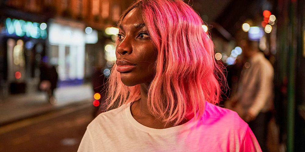 Michaela Cole walking at night in I May Destroy You