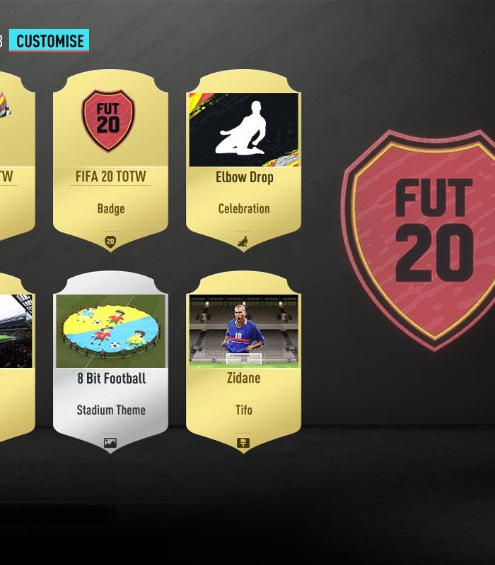FIFA FUT 20 customize vertical