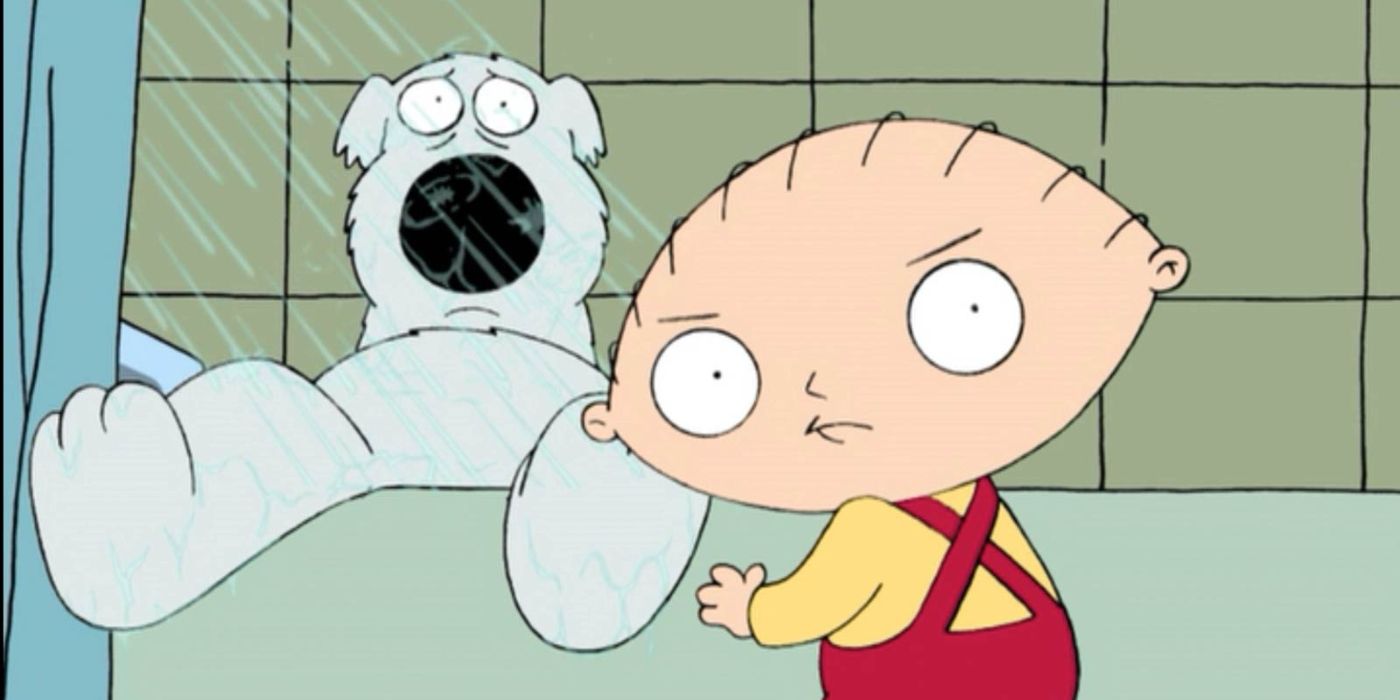 Screenshot of Stewie and Brian from Family Guy Road to Rhode Island