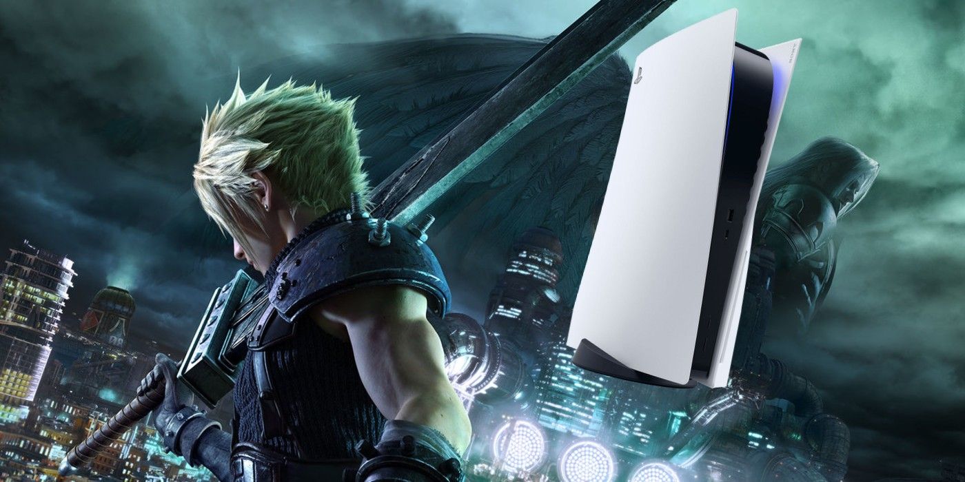 Cloud from Final Fantasy 7 with PS5